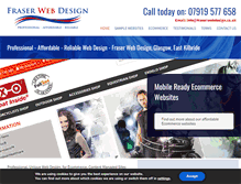 Tablet Screenshot of fraserwebdesign.co.uk